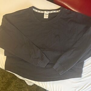 PINK Victoria's Secret Dark Gray Crewneck Sweater